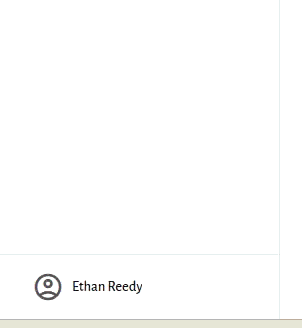 Profile menu interaction