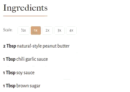 Scale buttons interaction